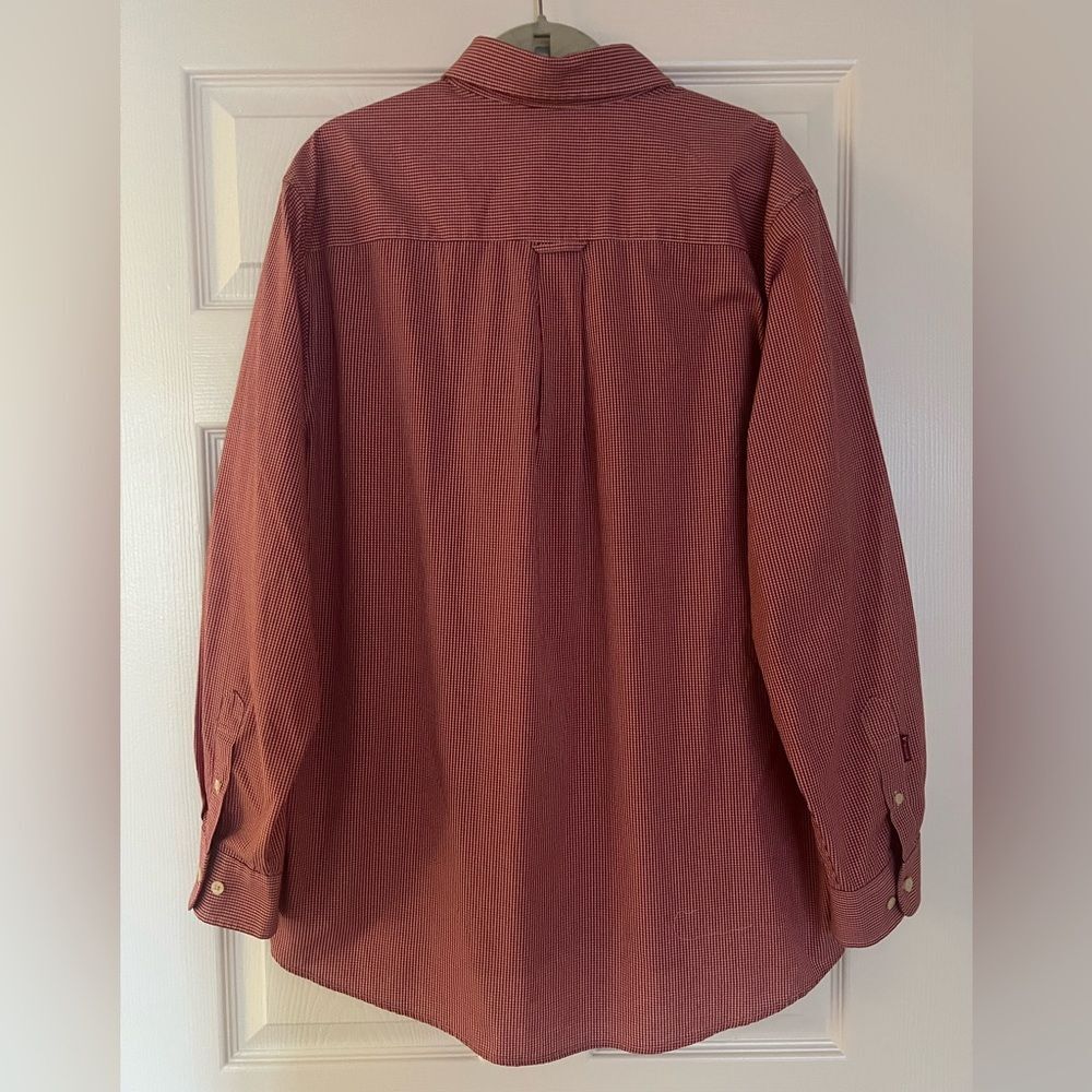 Men's Miami Heat Antigua red Porter Woven long sleeve button-down shirt XL Red - Picture 3 of 7